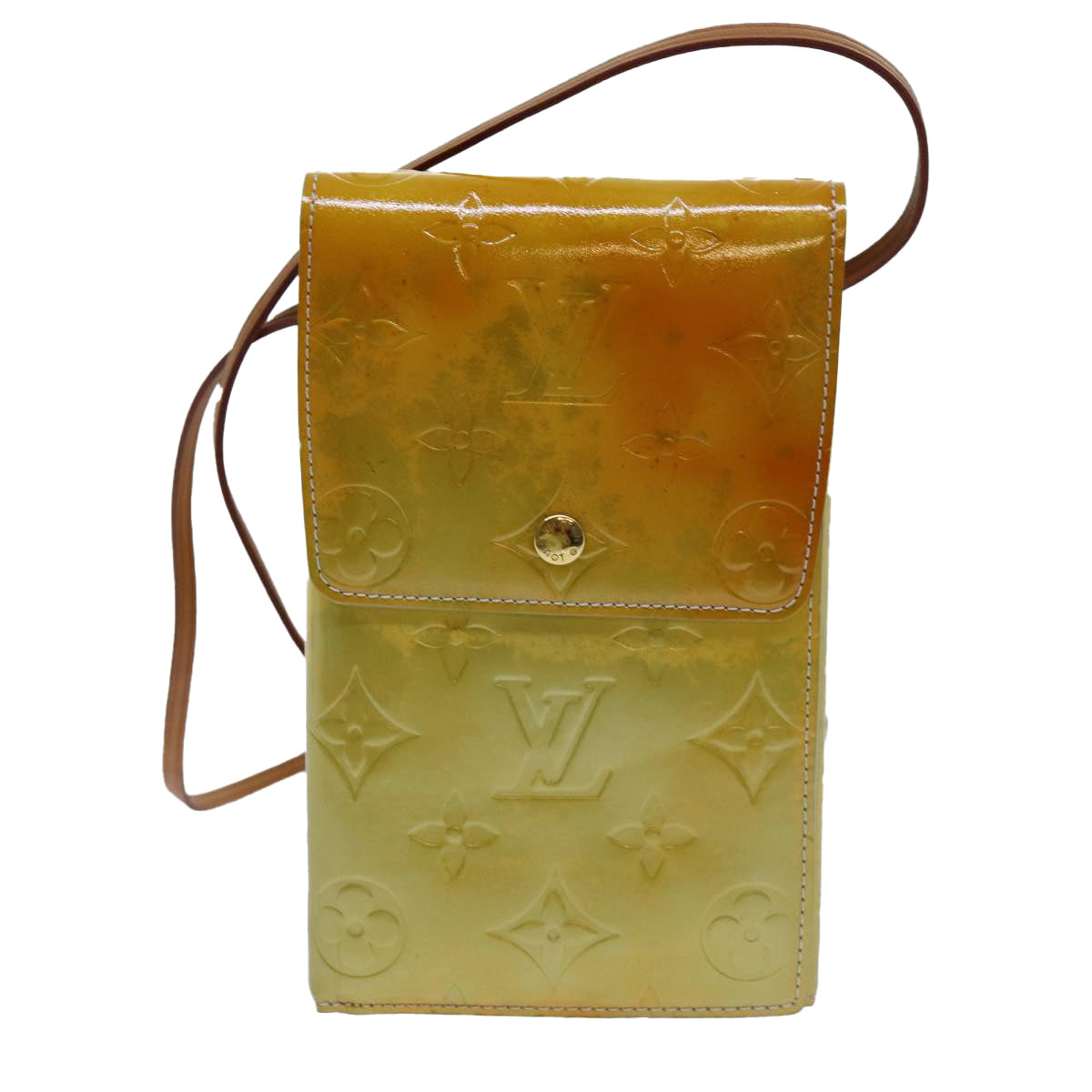 LOUIS VUITTON Monogram Vernis Kenmare Shoulder Bag Gris M91060 LV 71607