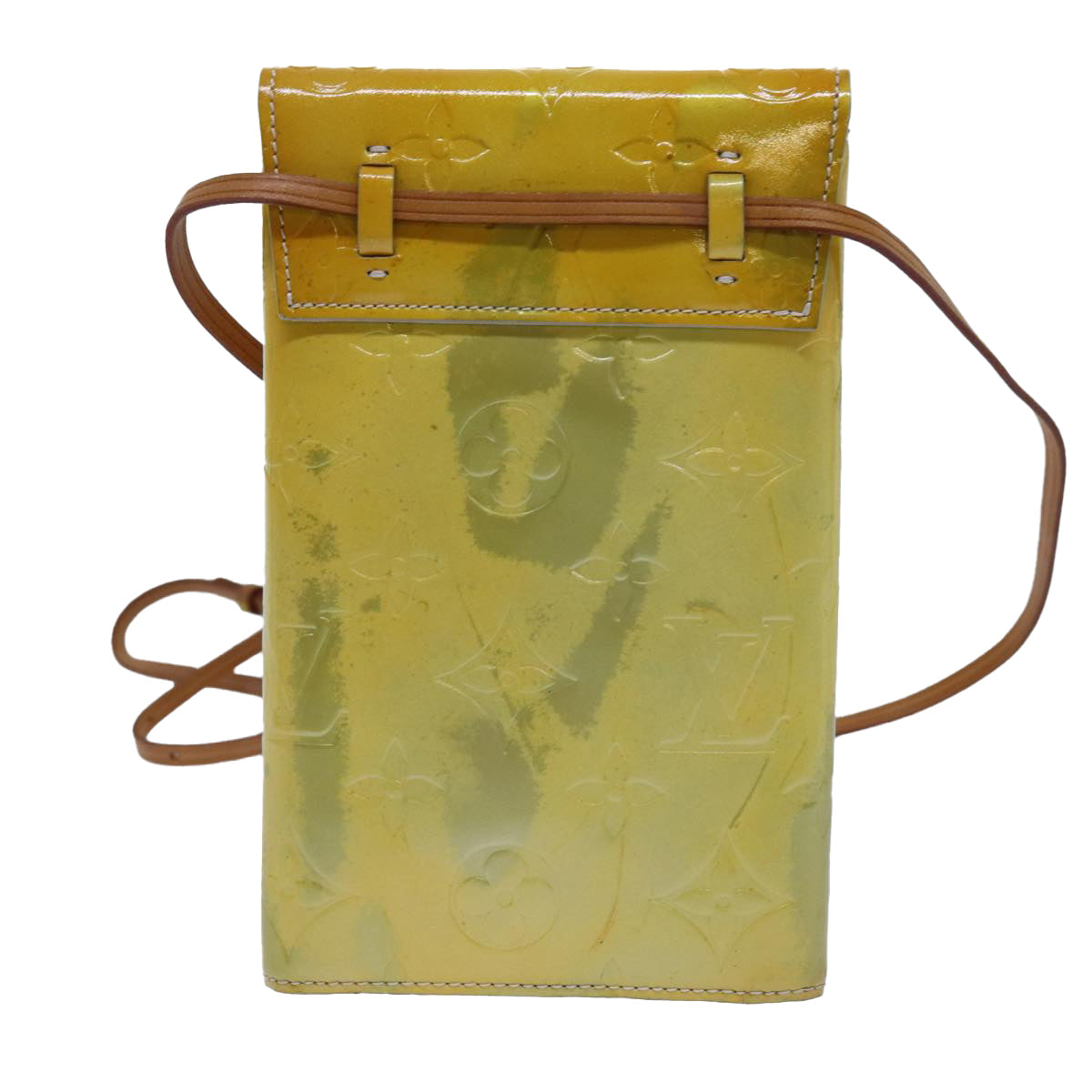 LOUIS VUITTON Monogram Vernis Kenmare Shoulder Bag Gris M91060 LV 71607