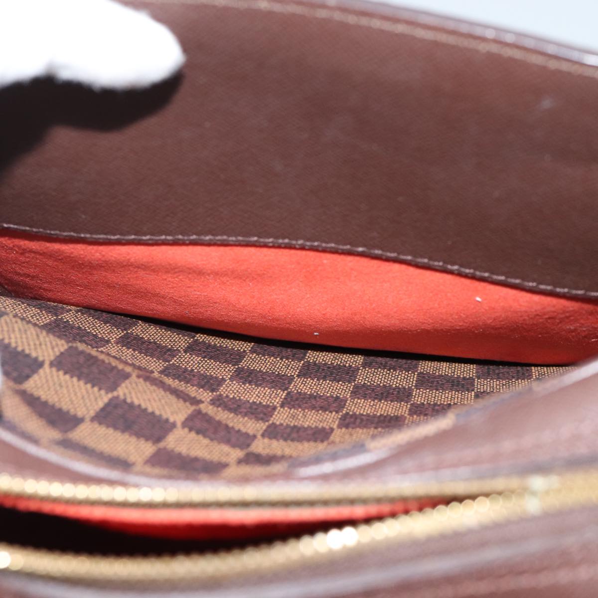 LOUIS VUITTON Damier Ebene Triana Hand Bag N51155 LV 71616