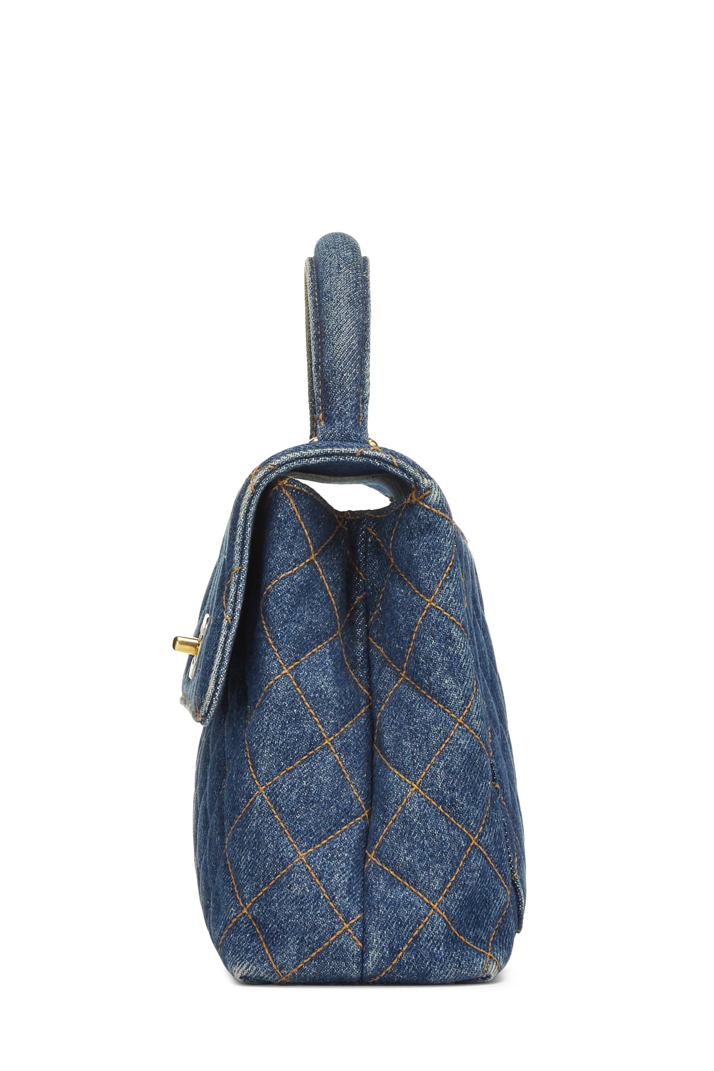 Chanel,  Blue Denim Kelly Small, Blue