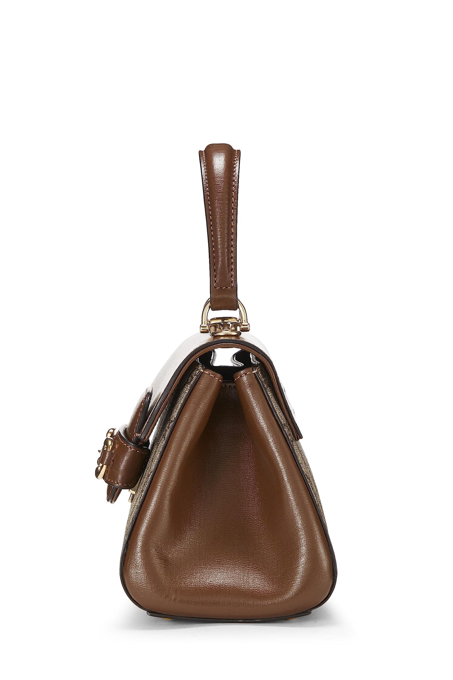 Gucci,  Brown GG Supreme Canvas 1955 Horsebit Handbag Mini, Brown