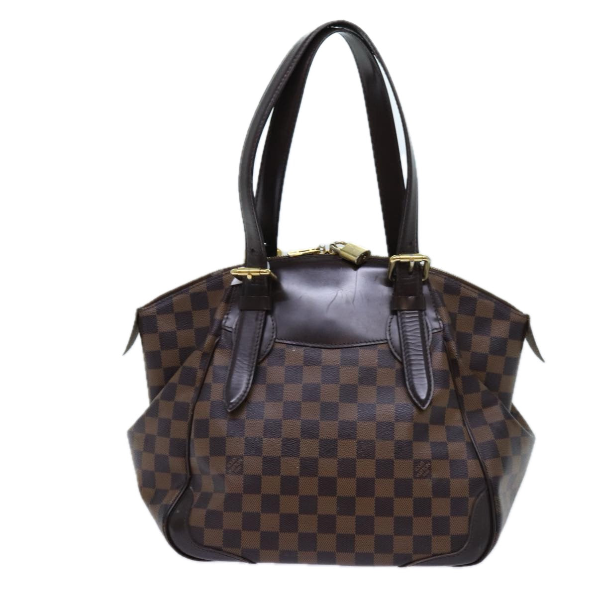 LOUIS VUITTON Damier Ebene Verona MM Shoulder Bag N41118 LV 71645