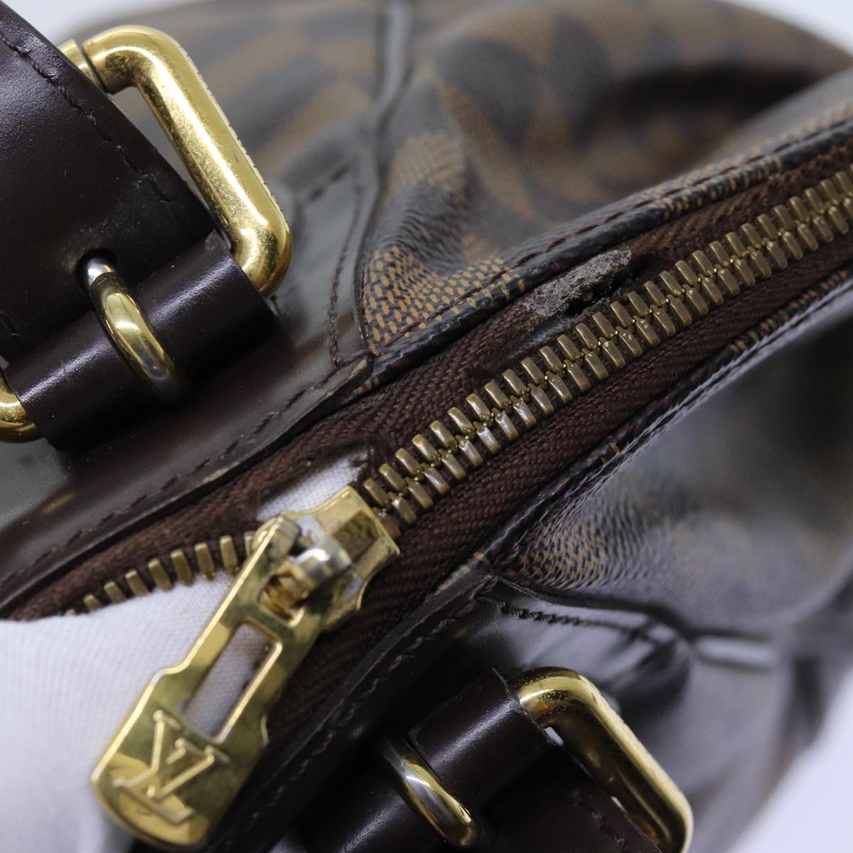 LOUIS VUITTON Damier Ebene Verona MM Shoulder Bag N41118 LV 71645