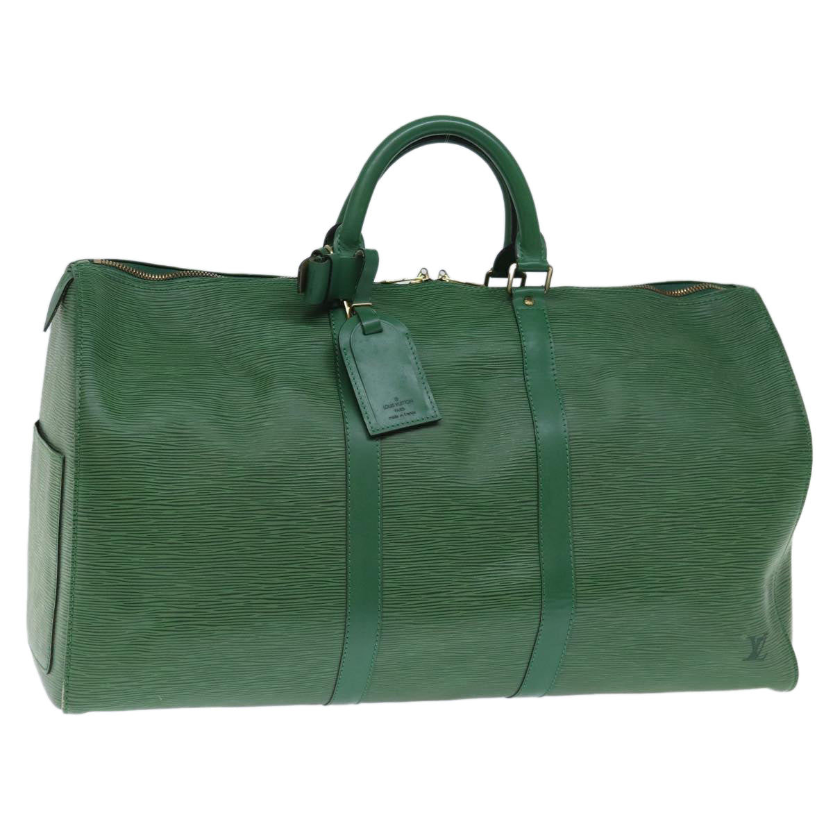 LOUIS VUITTON Epi Keepall 50 Boston Bag Green M42964 LV 71654