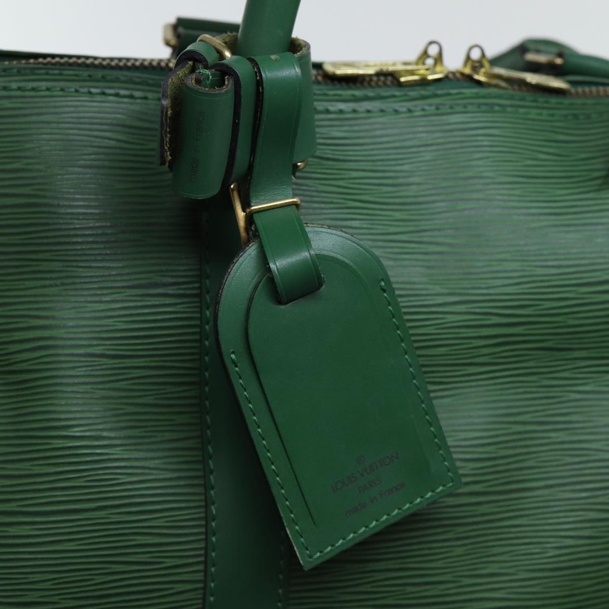 LOUIS VUITTON Epi Keepall 50 Boston Bag Green M42964 LV 71654