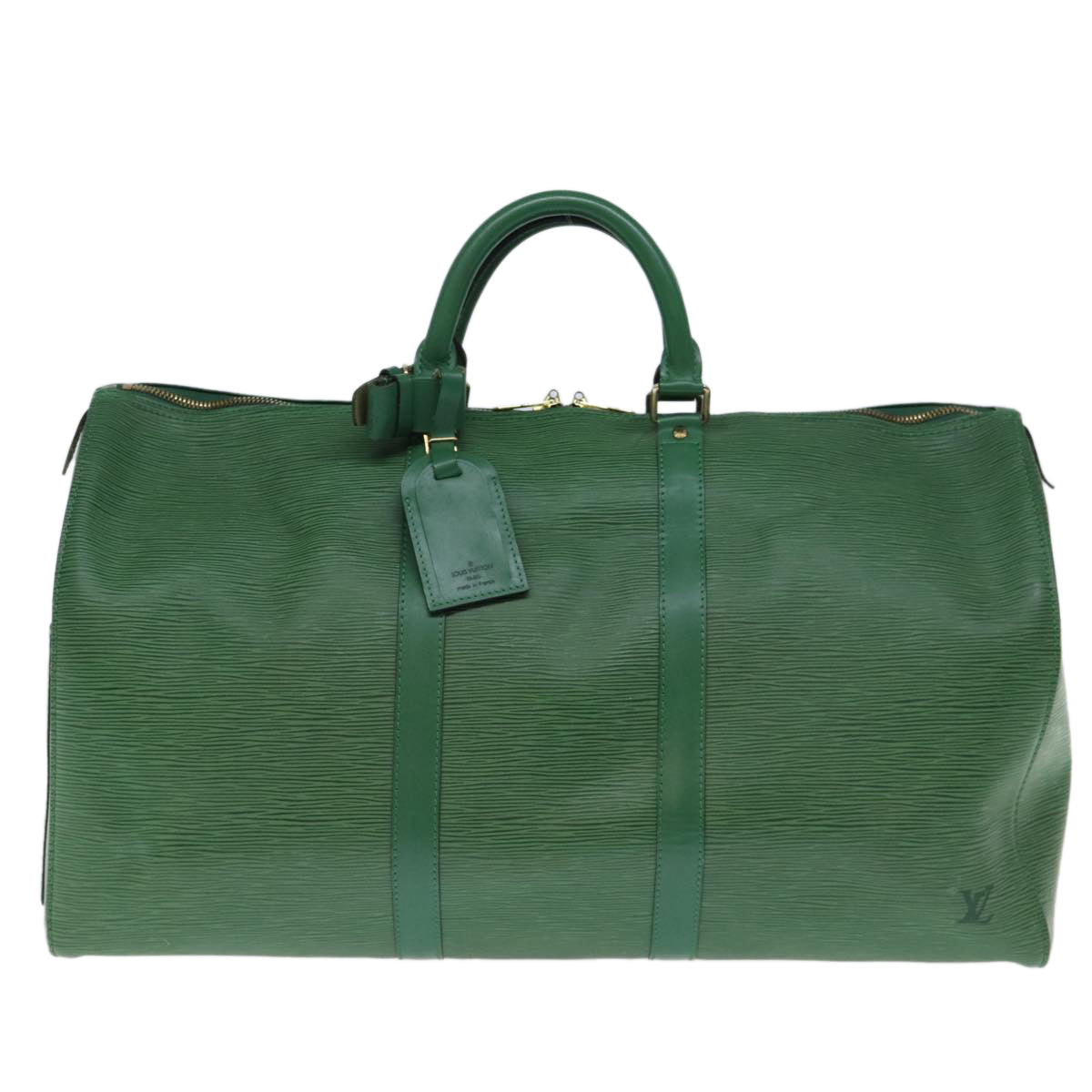 LOUIS VUITTON Epi Keepall 50 Boston Bag Green M42964 LV 71654