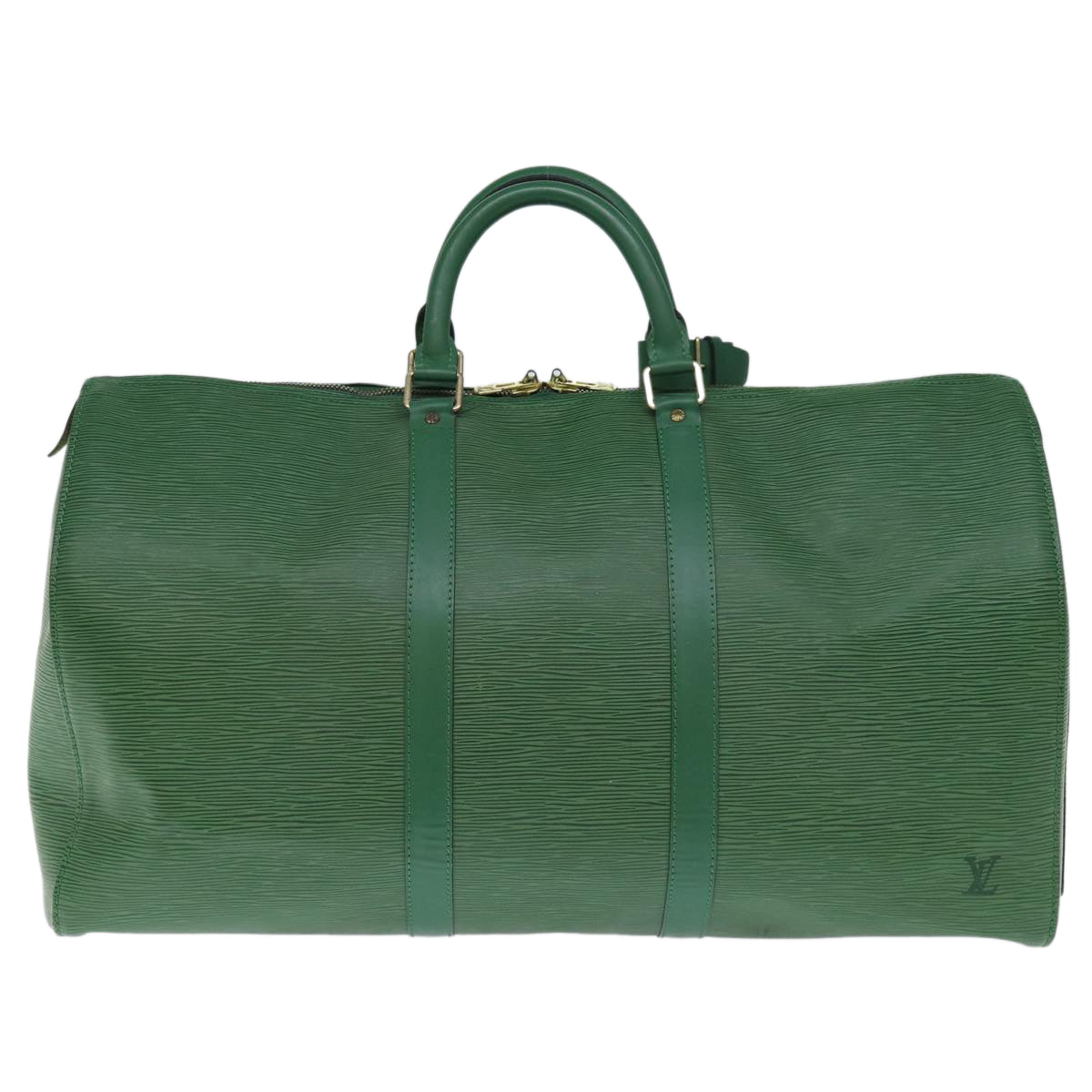 LOUIS VUITTON Epi Keepall 50 Boston Bag Green M42964 LV 71654