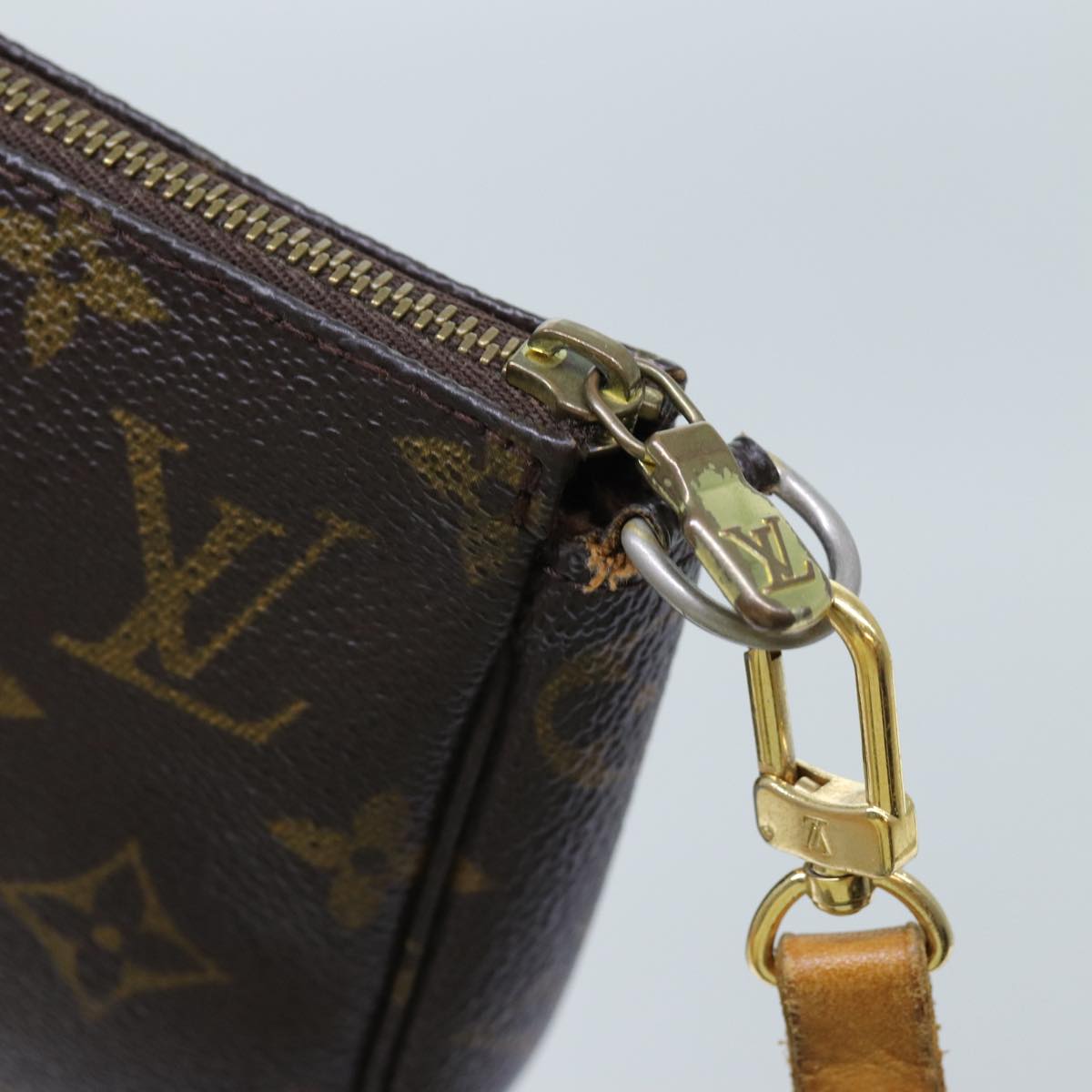 LOUIS VUITTON Monogram Pochette Accessoires Pouch M51980 LV 71662