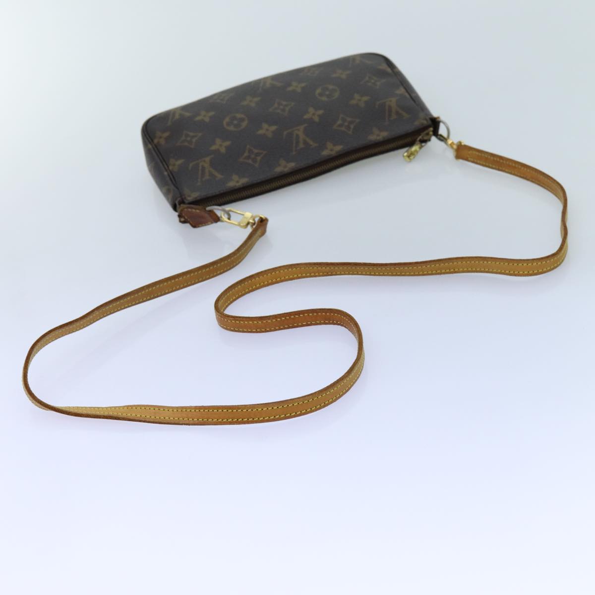 LOUIS VUITTON Monogram Pochette Accessoires Pouch M51980 LV 71662