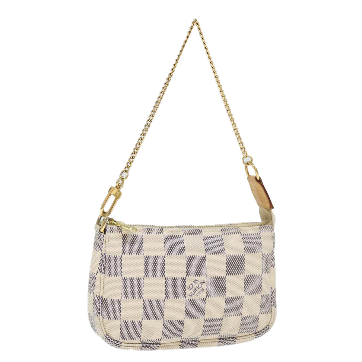 LOUIS VUITTON Damier Azur Mini Pochette Accessoires Pouch N58010 LV 71666