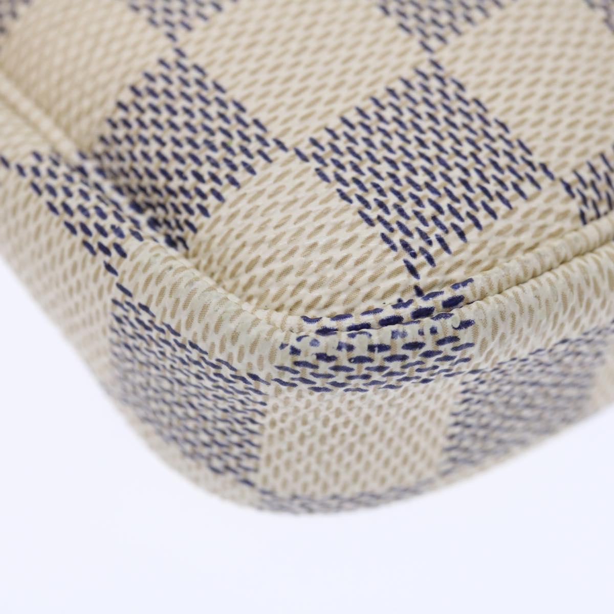 LOUIS VUITTON Damier Azur Mini Pochette Accessoires Pouch N58010 LV 71666