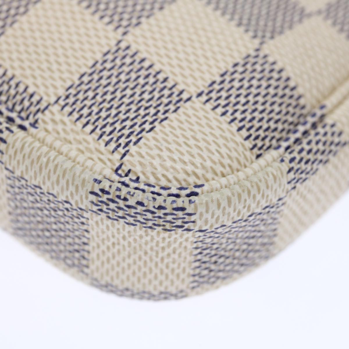 LOUIS VUITTON Damier Azur Mini Pochette Accessoires Pouch N58010 LV 71666
