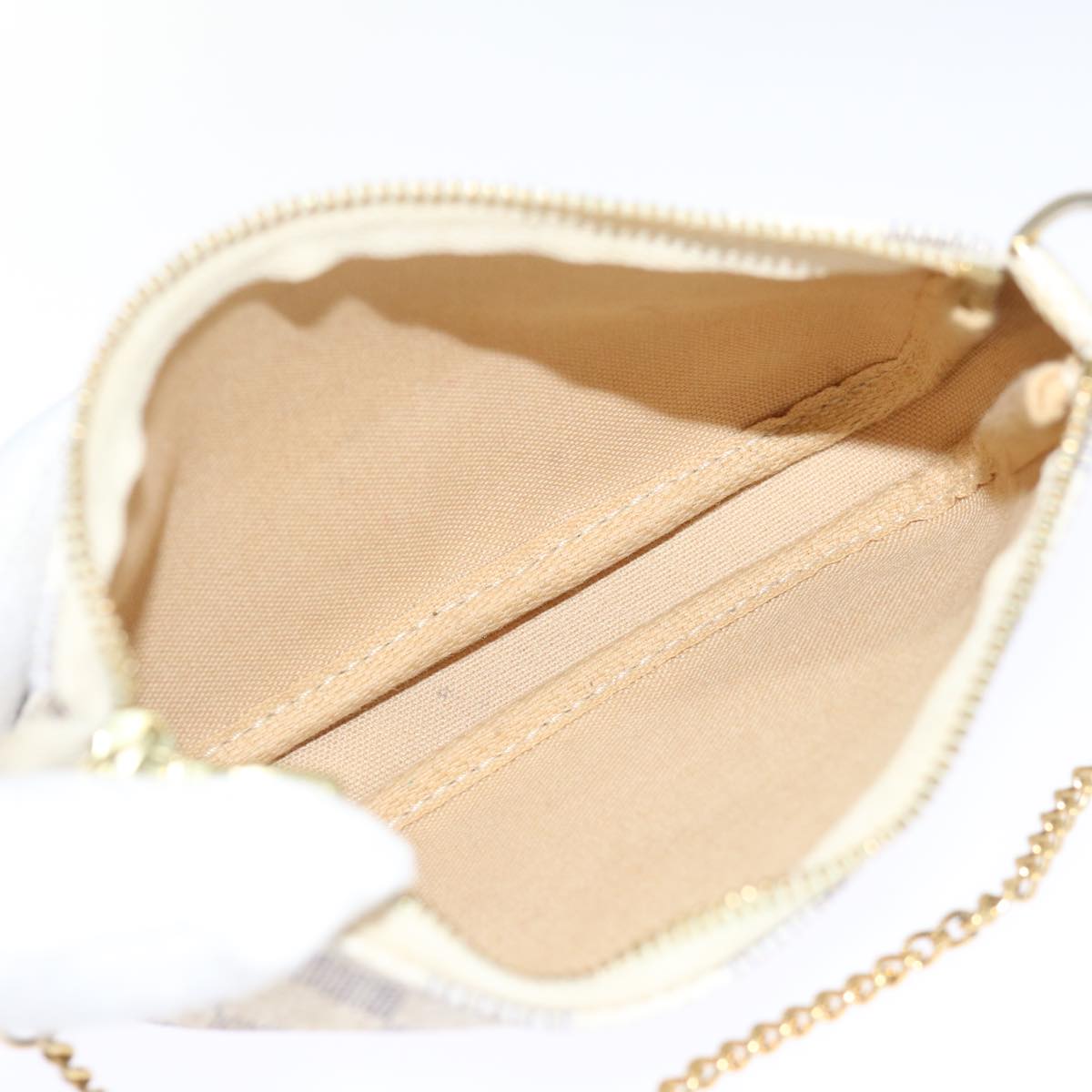 LOUIS VUITTON Damier Azur Mini Pochette Accessoires Pouch N58010 LV 71666