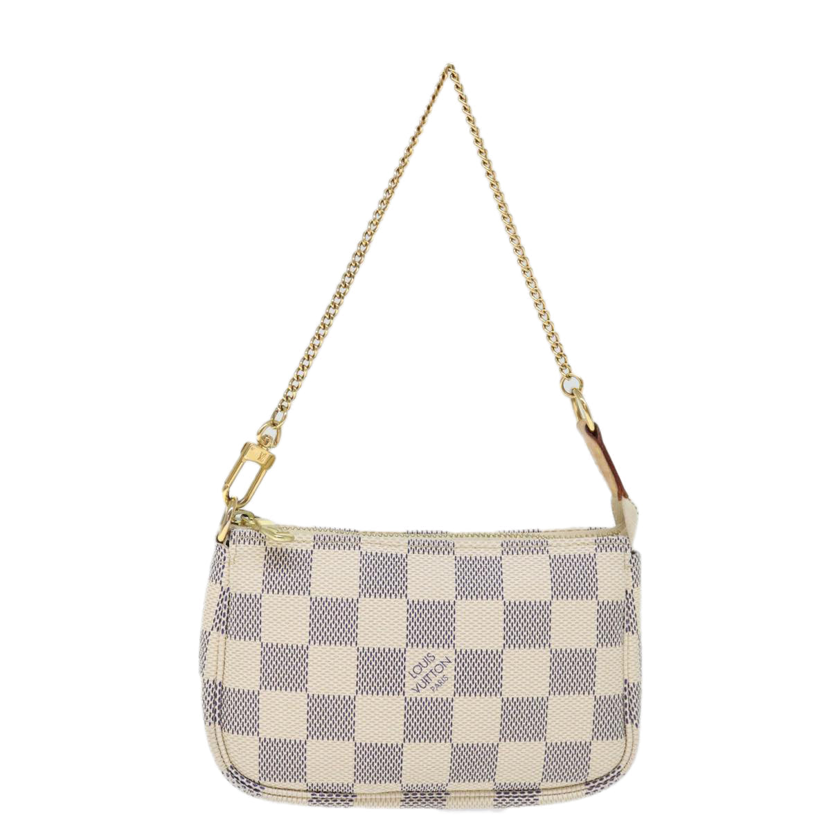 LOUIS VUITTON Damier Azur Mini Pochette Accessoires Pouch N58010 LV 71666