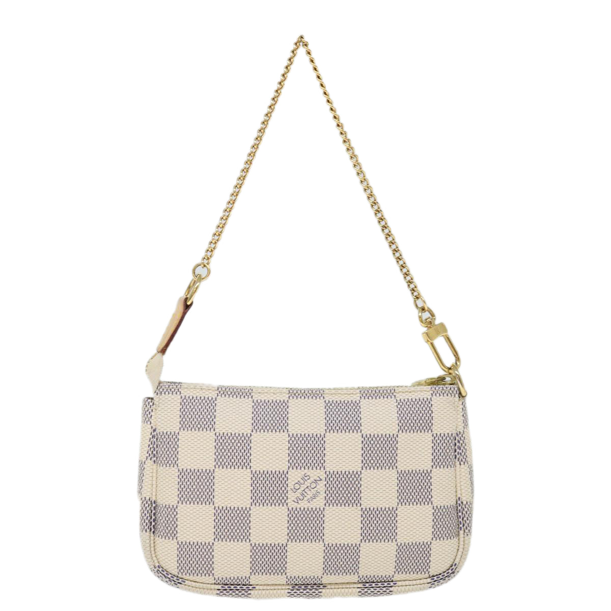 LOUIS VUITTON Damier Azur Mini Pochette Accessoires Pouch N58010 LV 71666