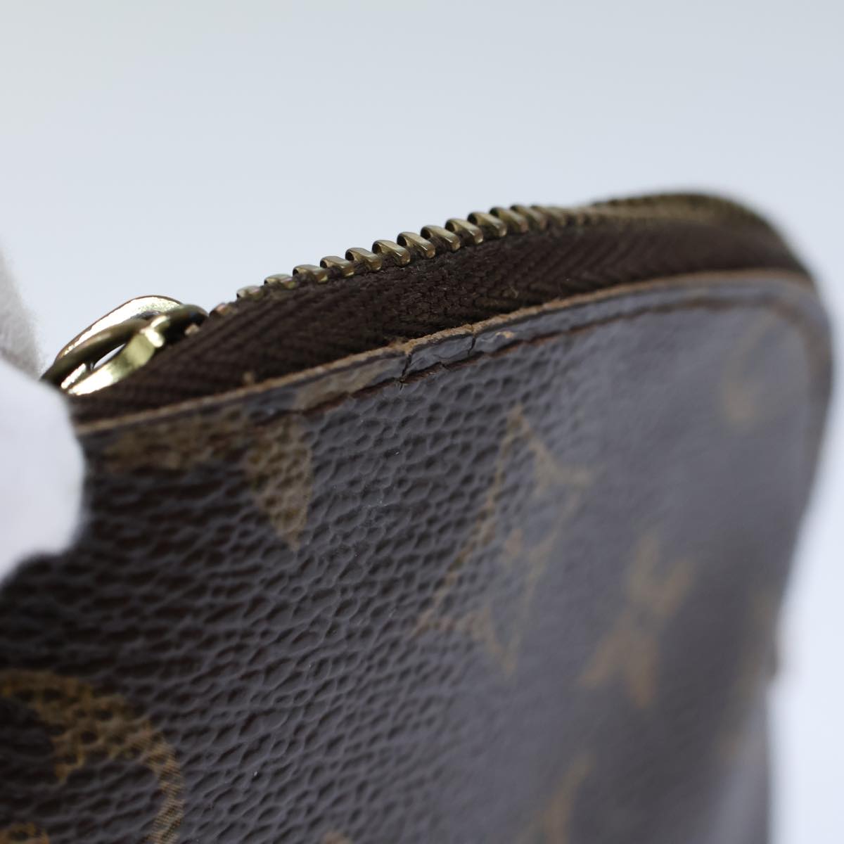 LOUIS VUITTON Monogram Pochette Cosmetic PM Cosmetic Pouch M47515 LV 71680