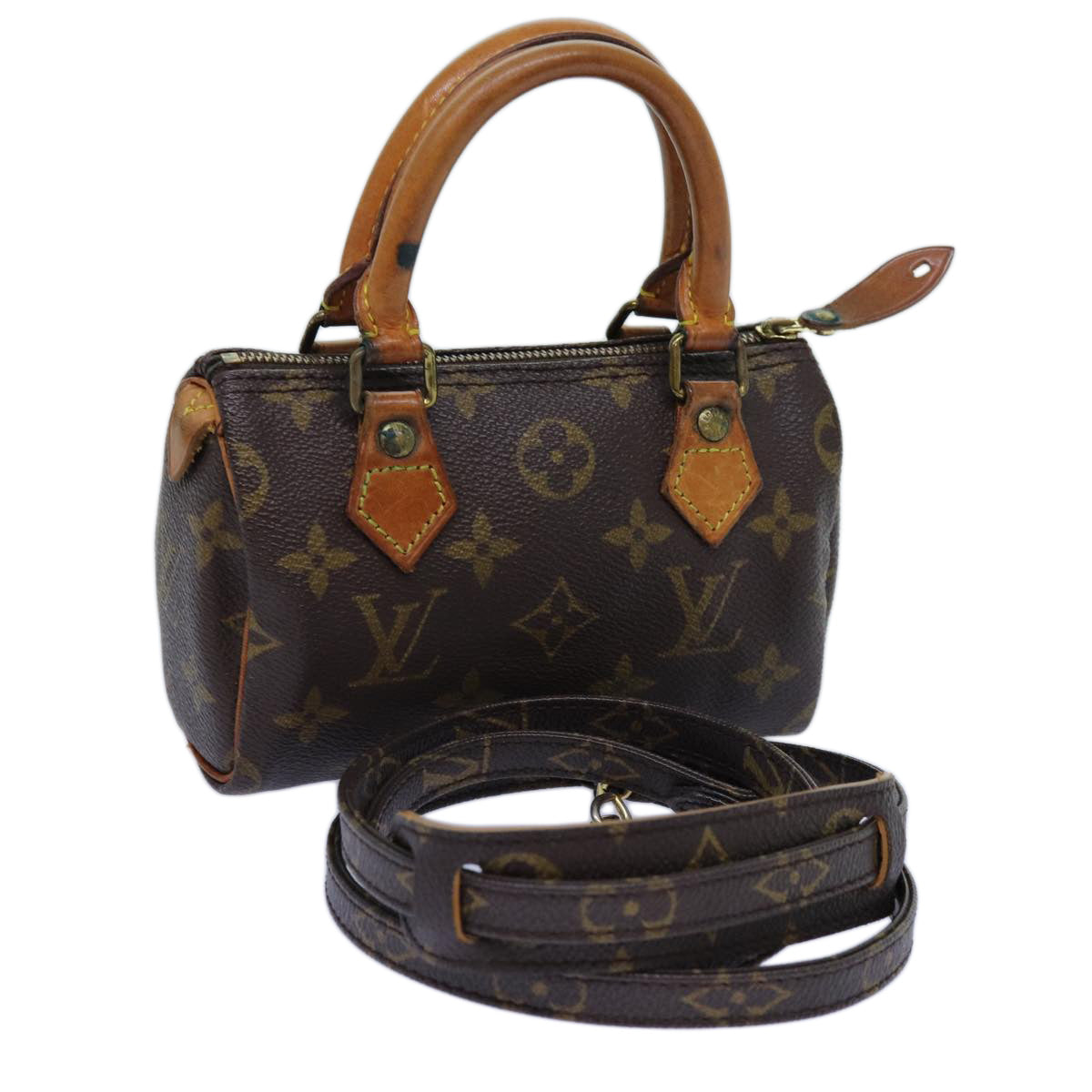 LOUIS VUITTON Monogram Mini Speedy Hand Bag M41534 LV 71683