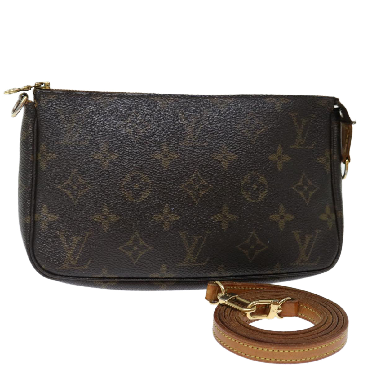LOUIS VUITTON Monogram Pochette Accessoires Pouch M51980 LV 71684