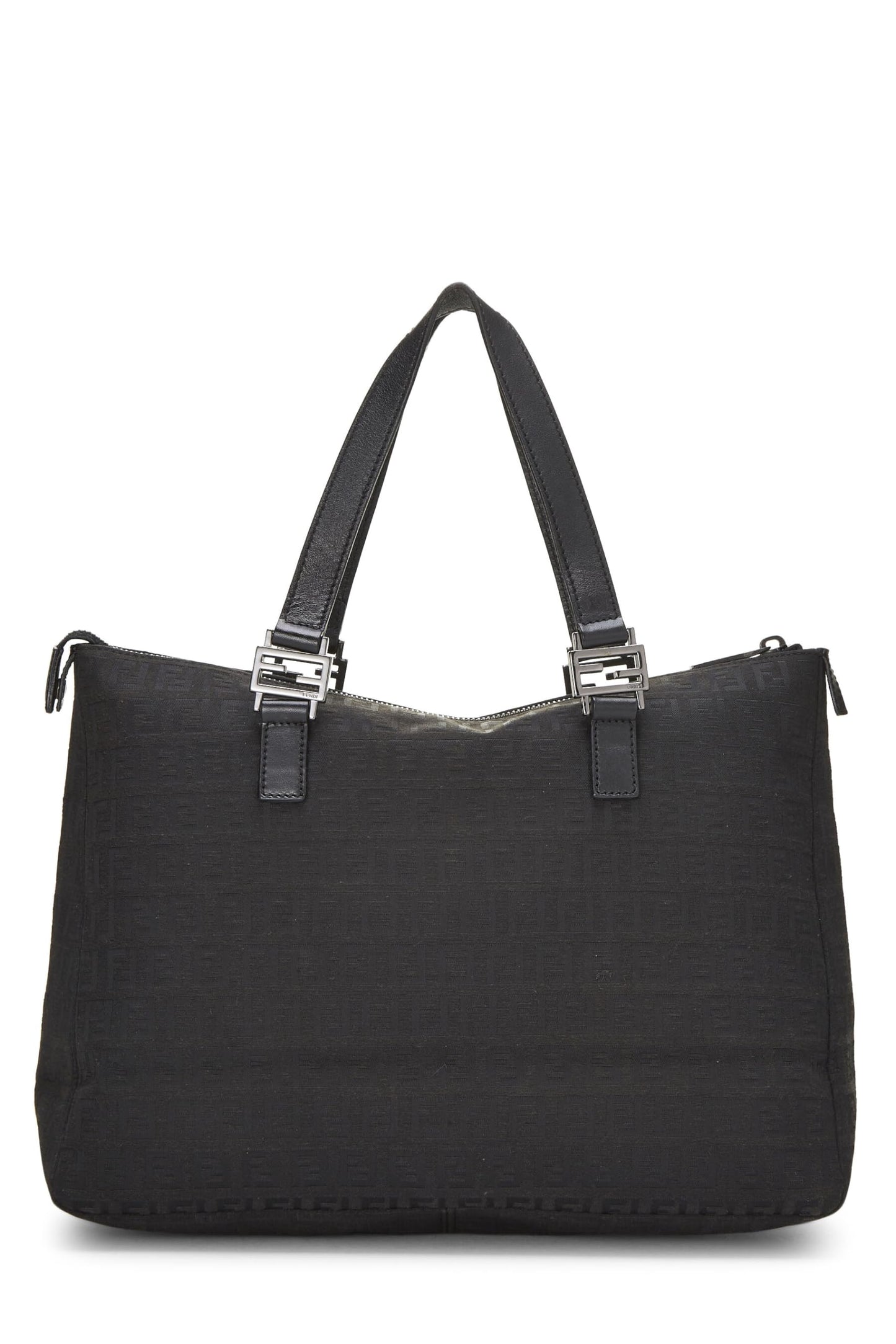 Fendi,  Black Zucchino Canvas Tote, Black