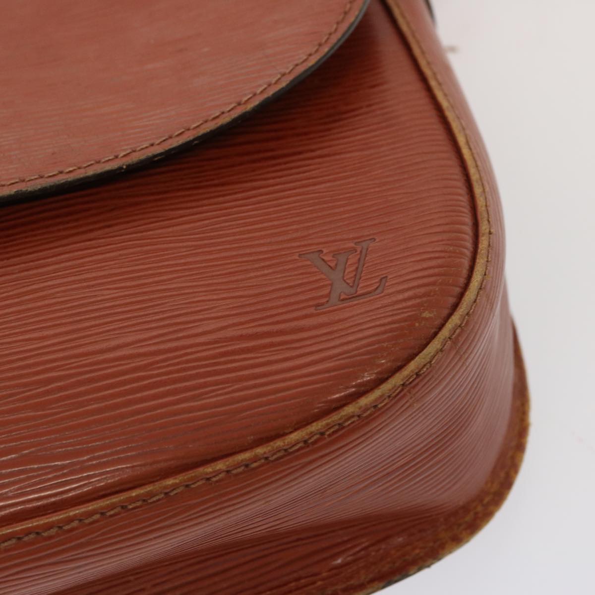 LOUIS VUITTON Epi Saint Cloud GM Shoulder Bag Brown M52193 LV 71703
