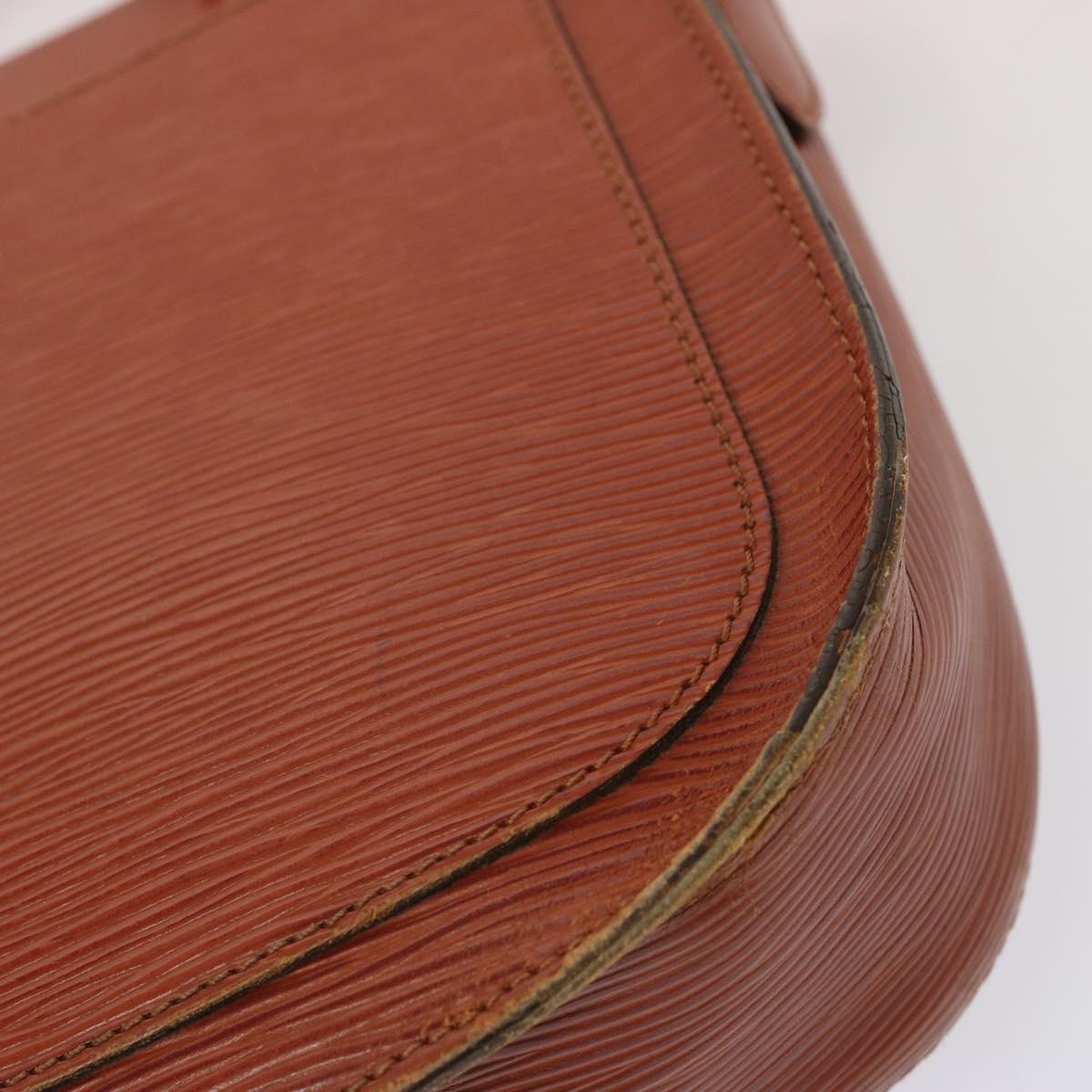 LOUIS VUITTON Epi Saint Cloud GM Shoulder Bag Brown M52193 LV 71703
