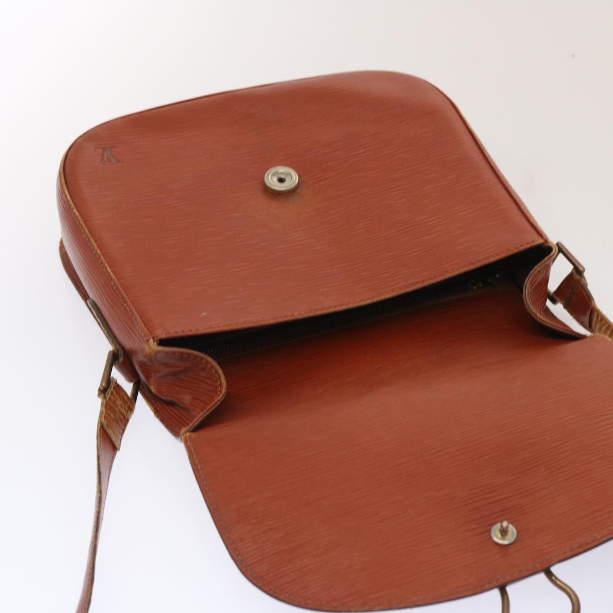 LOUIS VUITTON Epi Saint Cloud GM Shoulder Bag Brown M52193 LV 71703