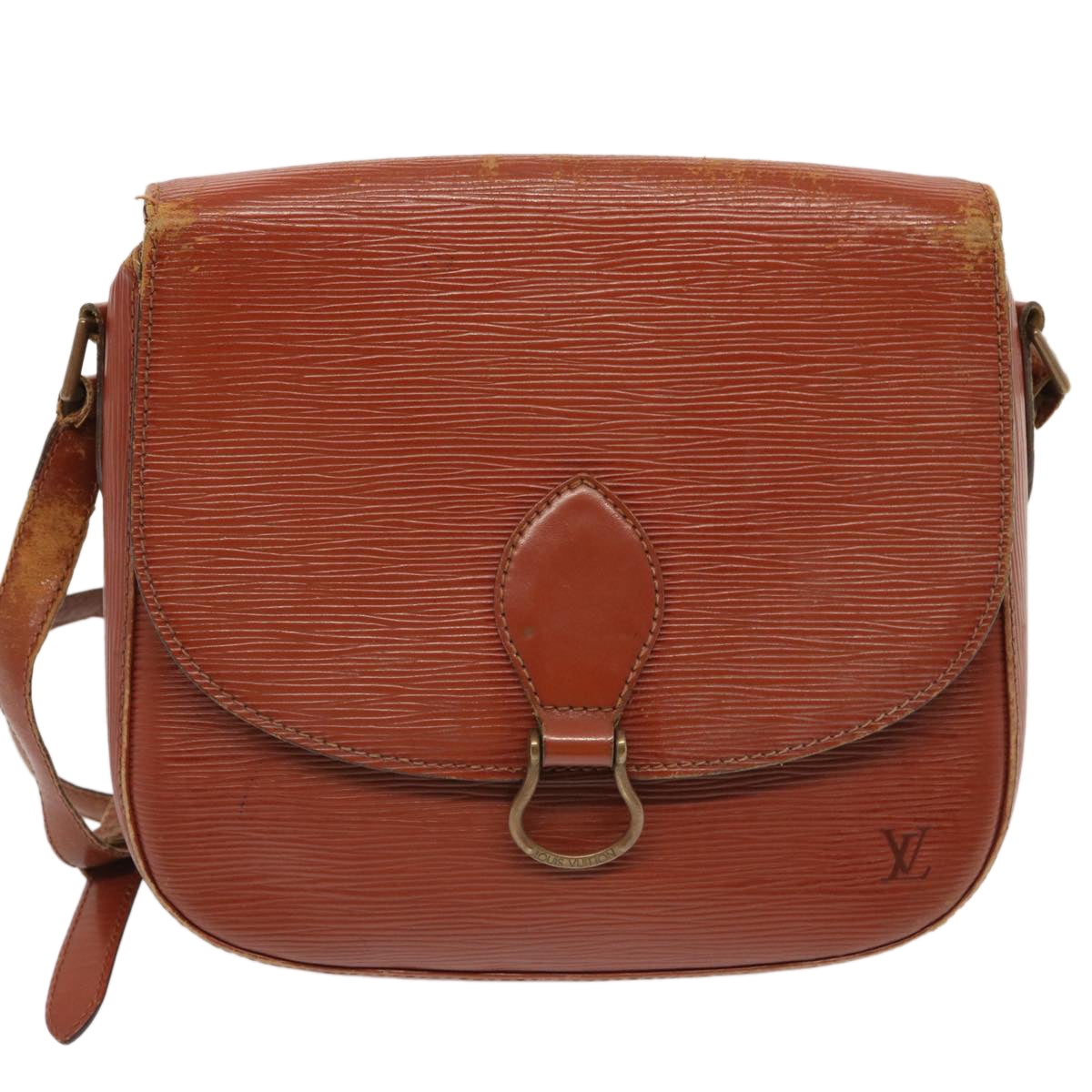 LOUIS VUITTON Epi Saint Cloud GM Shoulder Bag Brown M52193 LV 71703