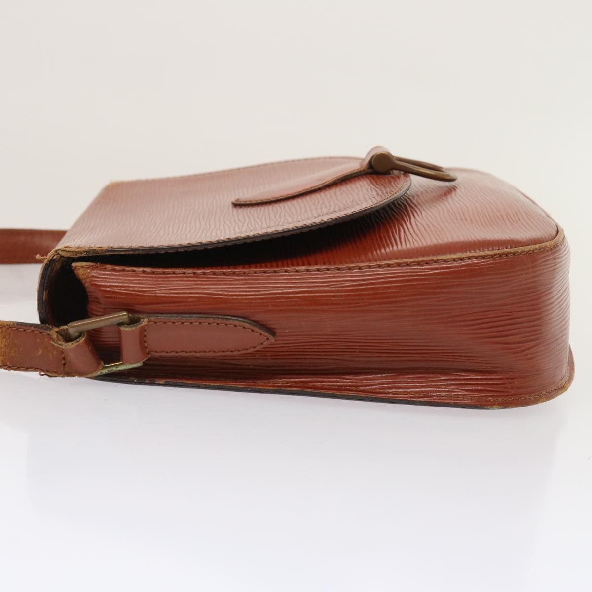 LOUIS VUITTON Epi Saint Cloud GM Shoulder Bag Brown M52193 LV 71703