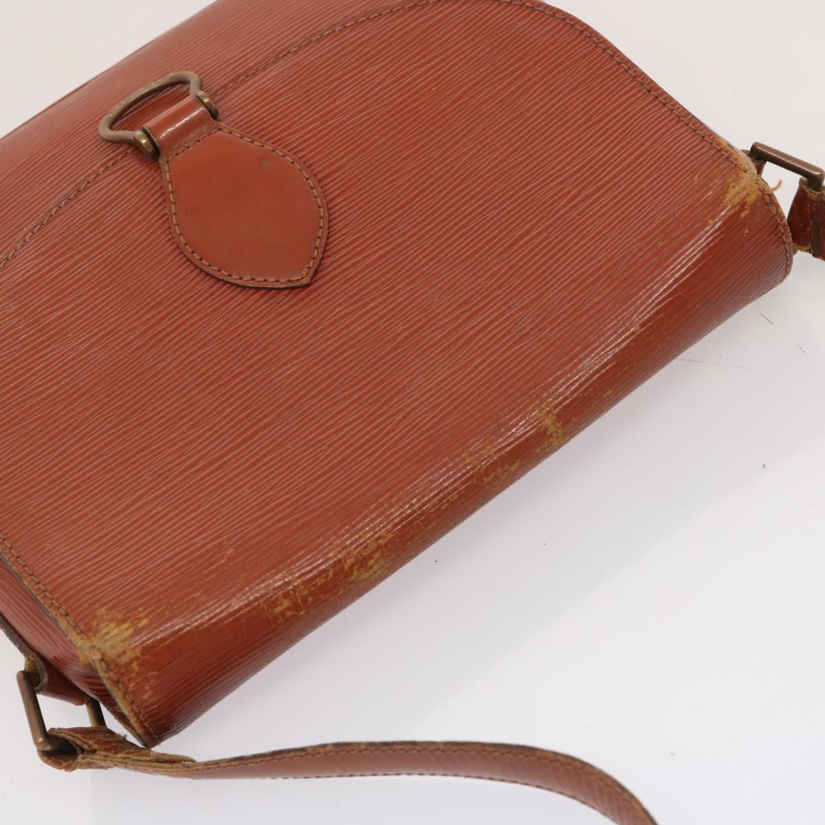 LOUIS VUITTON Epi Saint Cloud GM Shoulder Bag Brown M52193 LV 71703