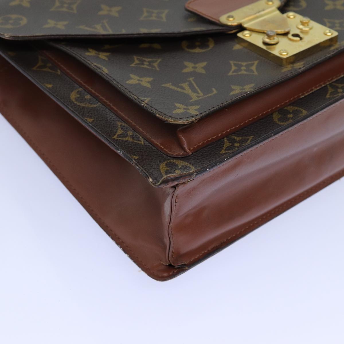 LOUIS VUITTON Monogram Monceau 28 Hand Bag 2way M51185 LV 71711