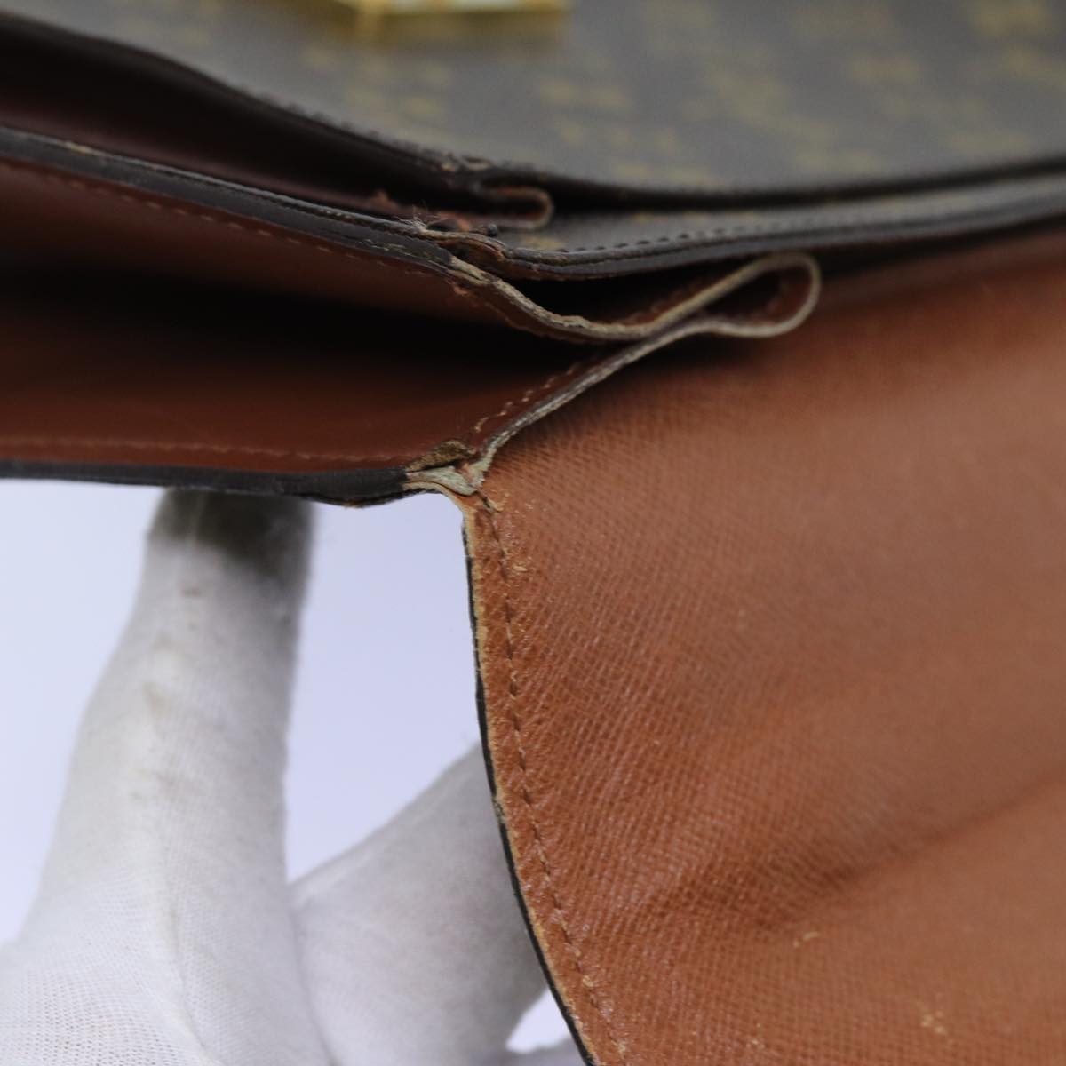 LOUIS VUITTON Monogram Monceau 28 Hand Bag 2way M51185 LV 71711