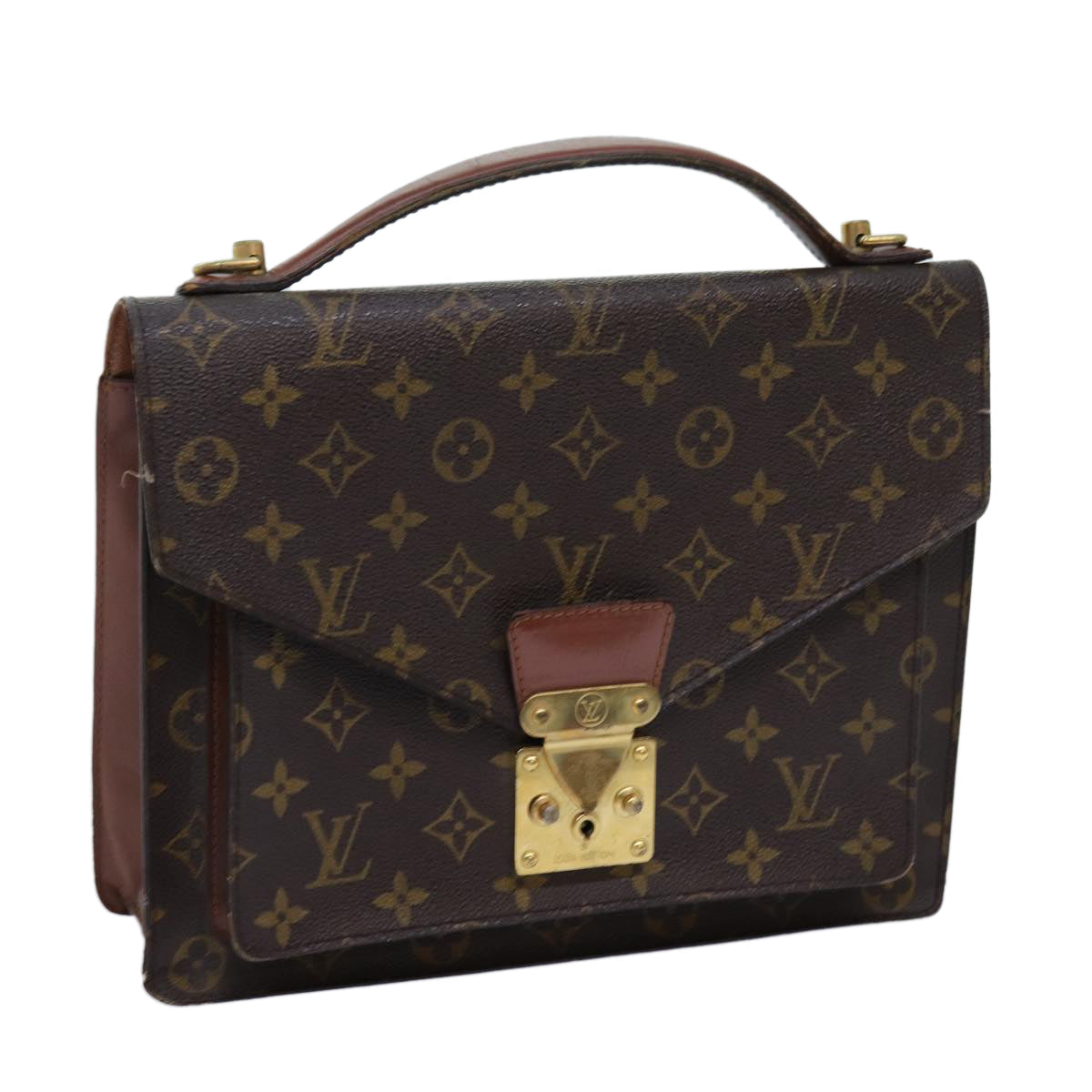 LOUIS VUITTON Monogram Monceau 28 Hand Bag 2way M51185 LV 71711