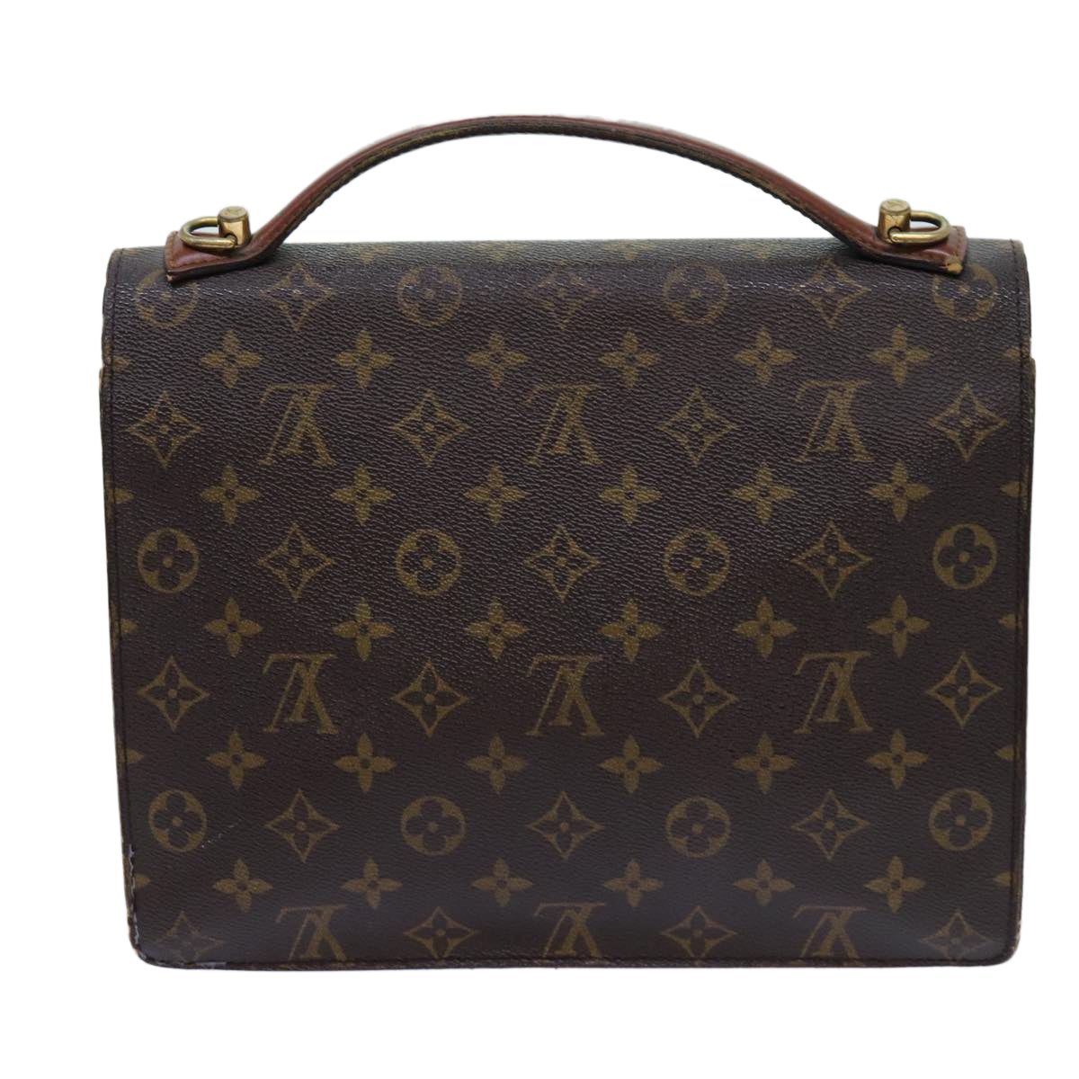 LOUIS VUITTON Monogram Monceau 28 Hand Bag 2way M51185 LV 71711