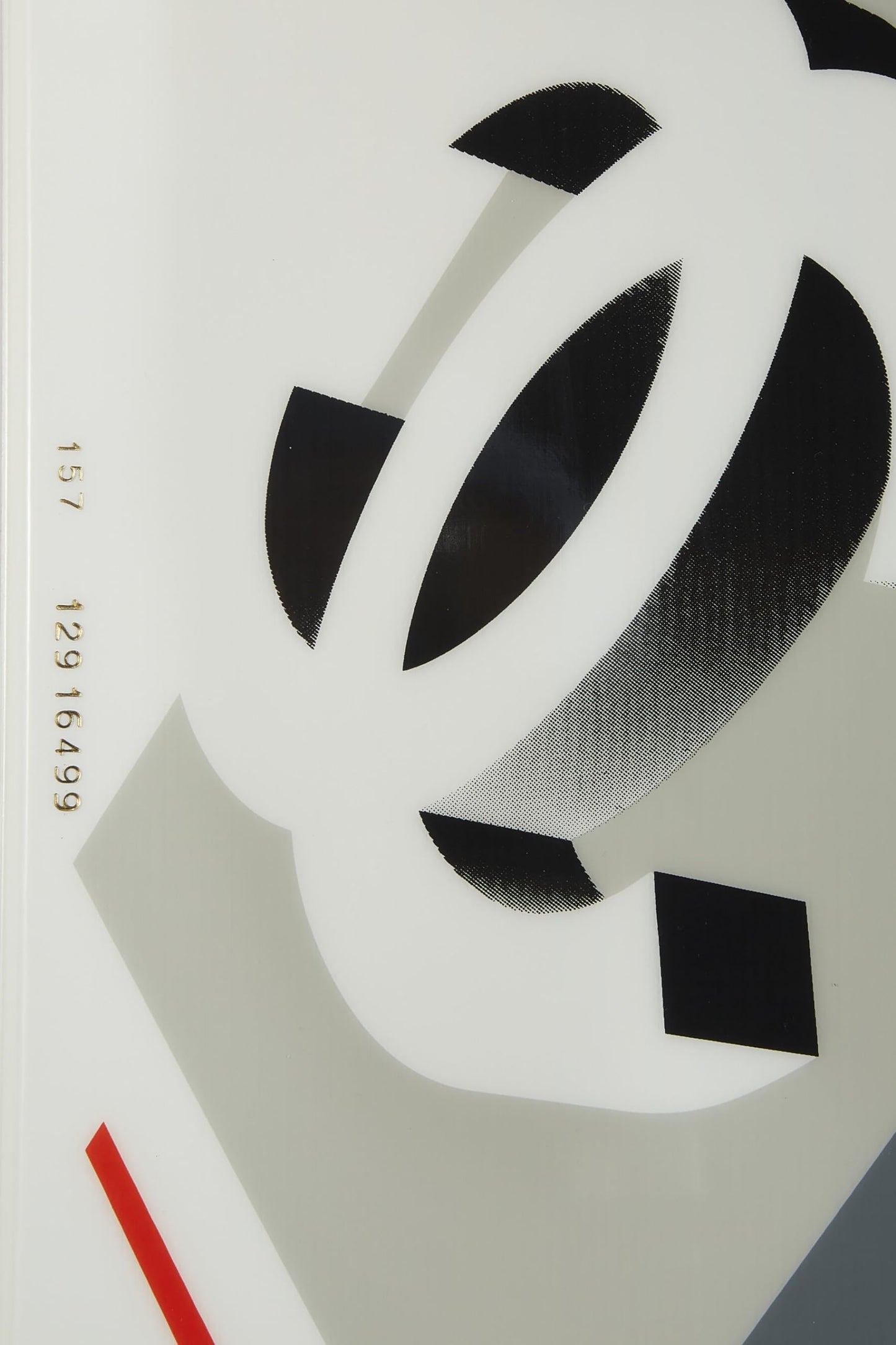Chanel,  White Fiberglass 'CC' Sportline Snowboard, White