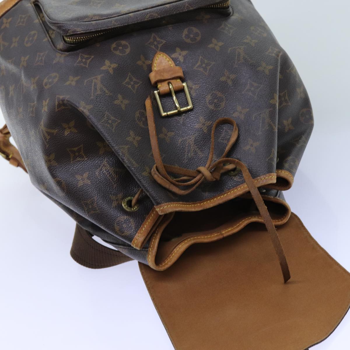 LOUIS VUITTON Monogram Montsouris GM Backpack M51135 LV 71729