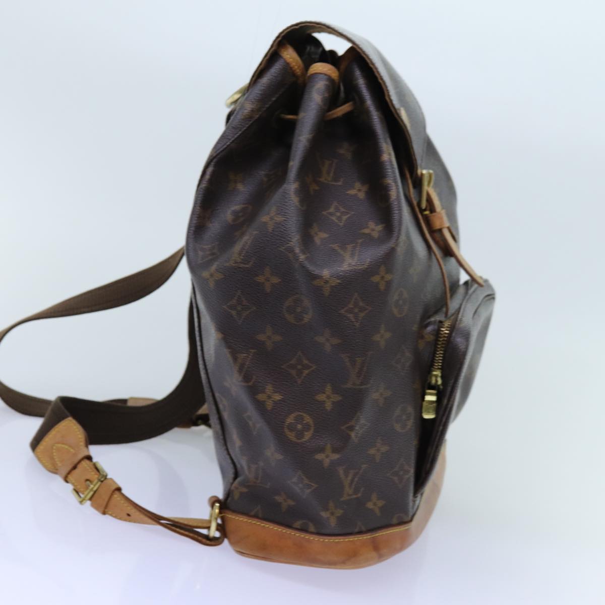LOUIS VUITTON Monogram Montsouris GM Backpack M51135 LV 71729