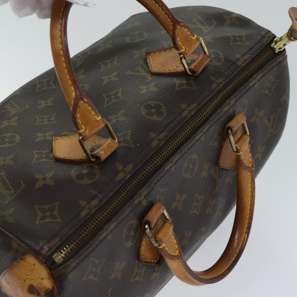 LOUIS VUITTON Monogram Speedy 30 Hand Bag M41526 LV 71758