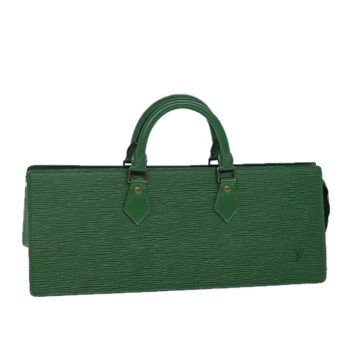 LOUIS VUITTON Epi Sac Triangle Hand Bag Green M52094 LV 71766