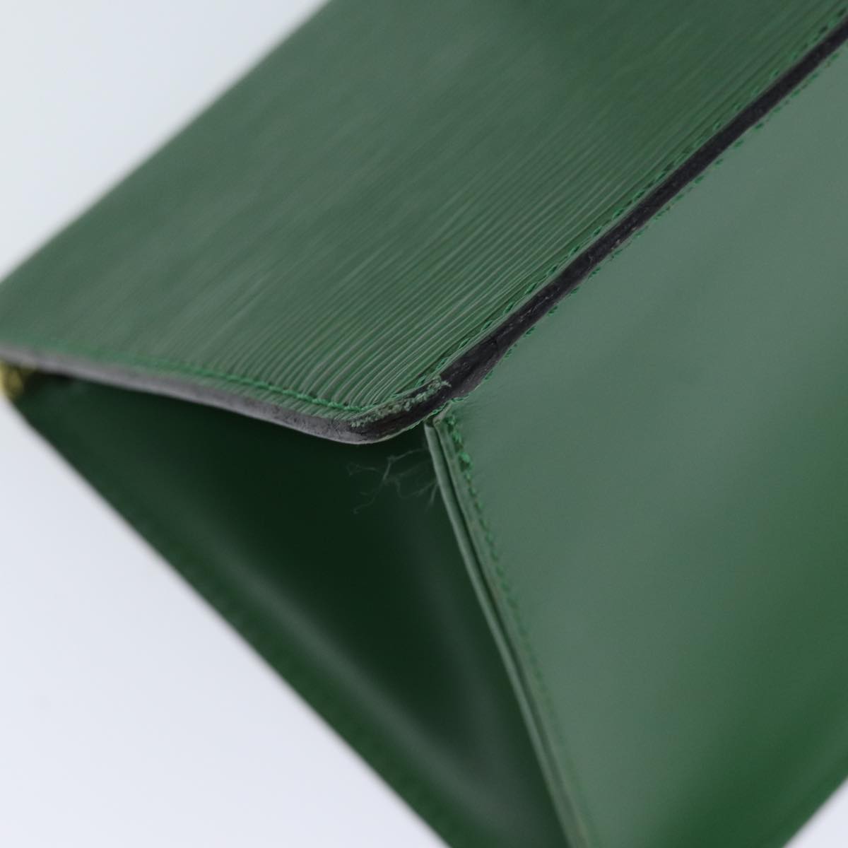 LOUIS VUITTON Epi Sac Triangle Hand Bag Green M52094 LV 71766
