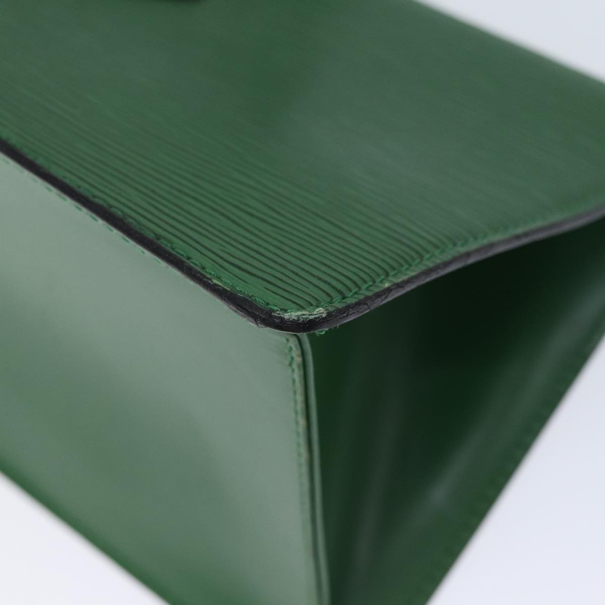 LOUIS VUITTON Epi Sac Triangle Hand Bag Green M52094 LV 71766
