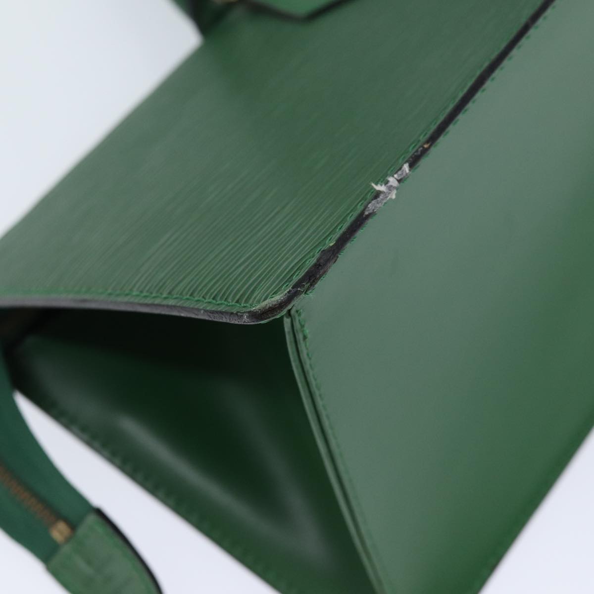 LOUIS VUITTON Epi Sac Triangle Hand Bag Green M52094 LV 71766