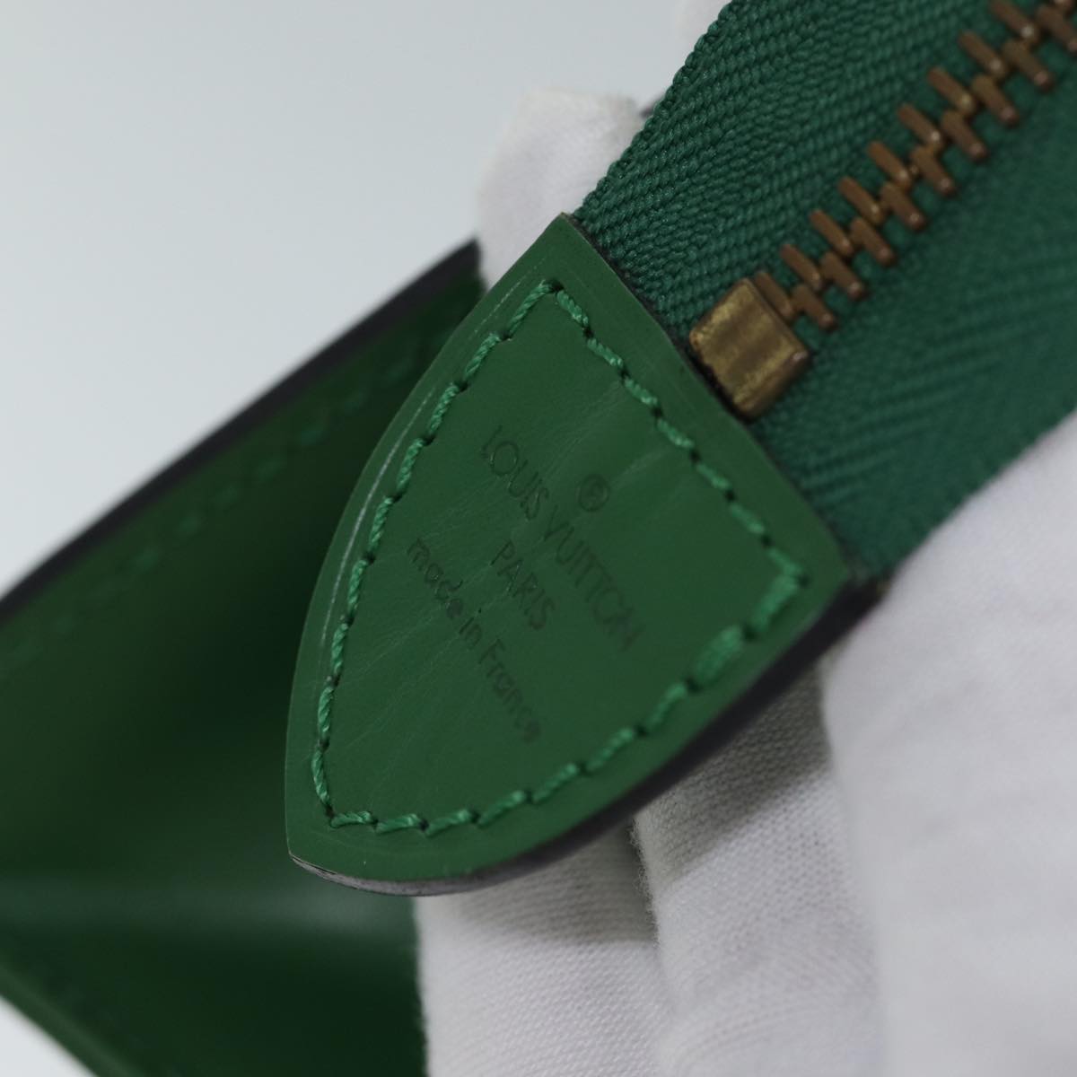 LOUIS VUITTON Epi Sac Triangle Hand Bag Green M52094 LV 71766