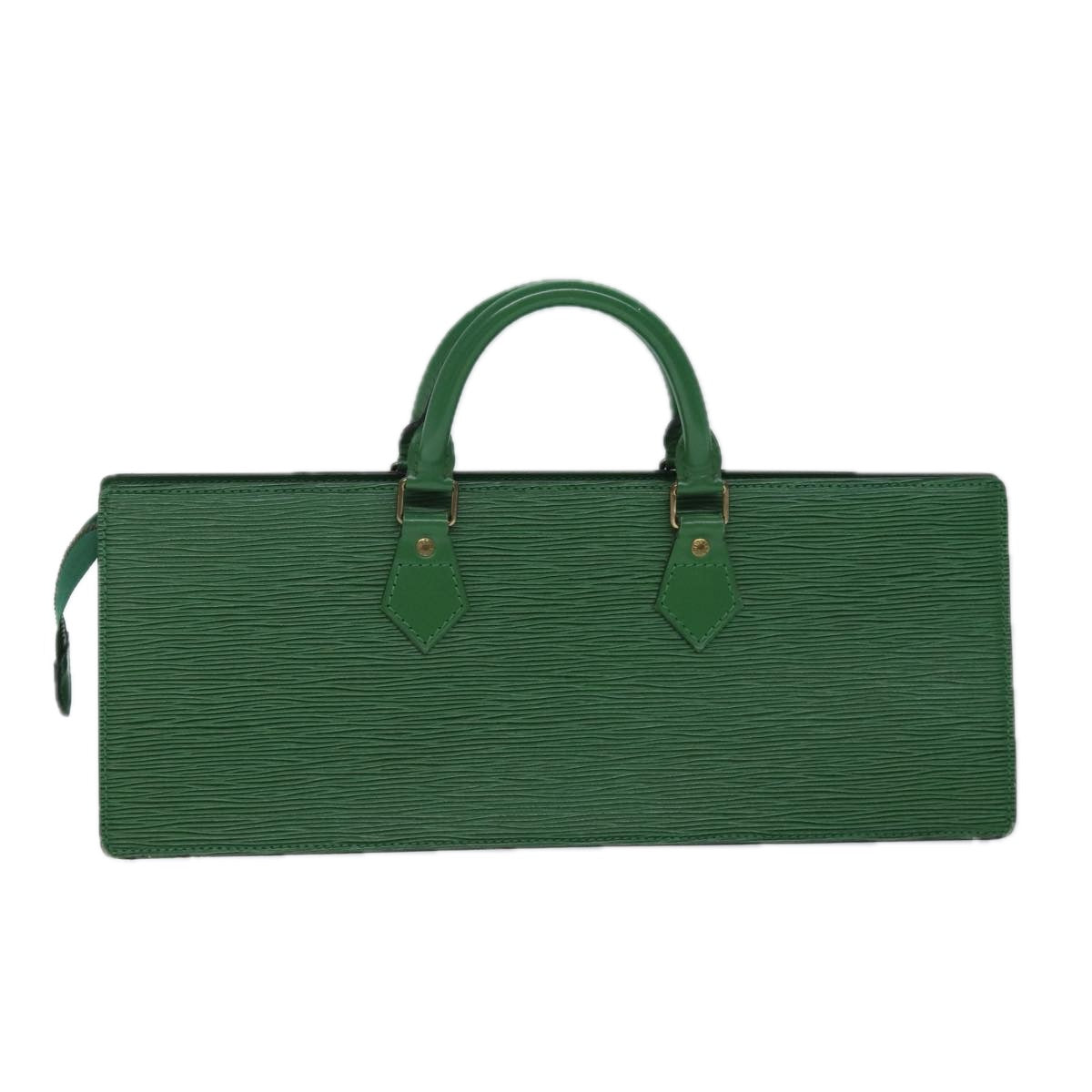LOUIS VUITTON Epi Sac Triangle Hand Bag Green M52094 LV 71766