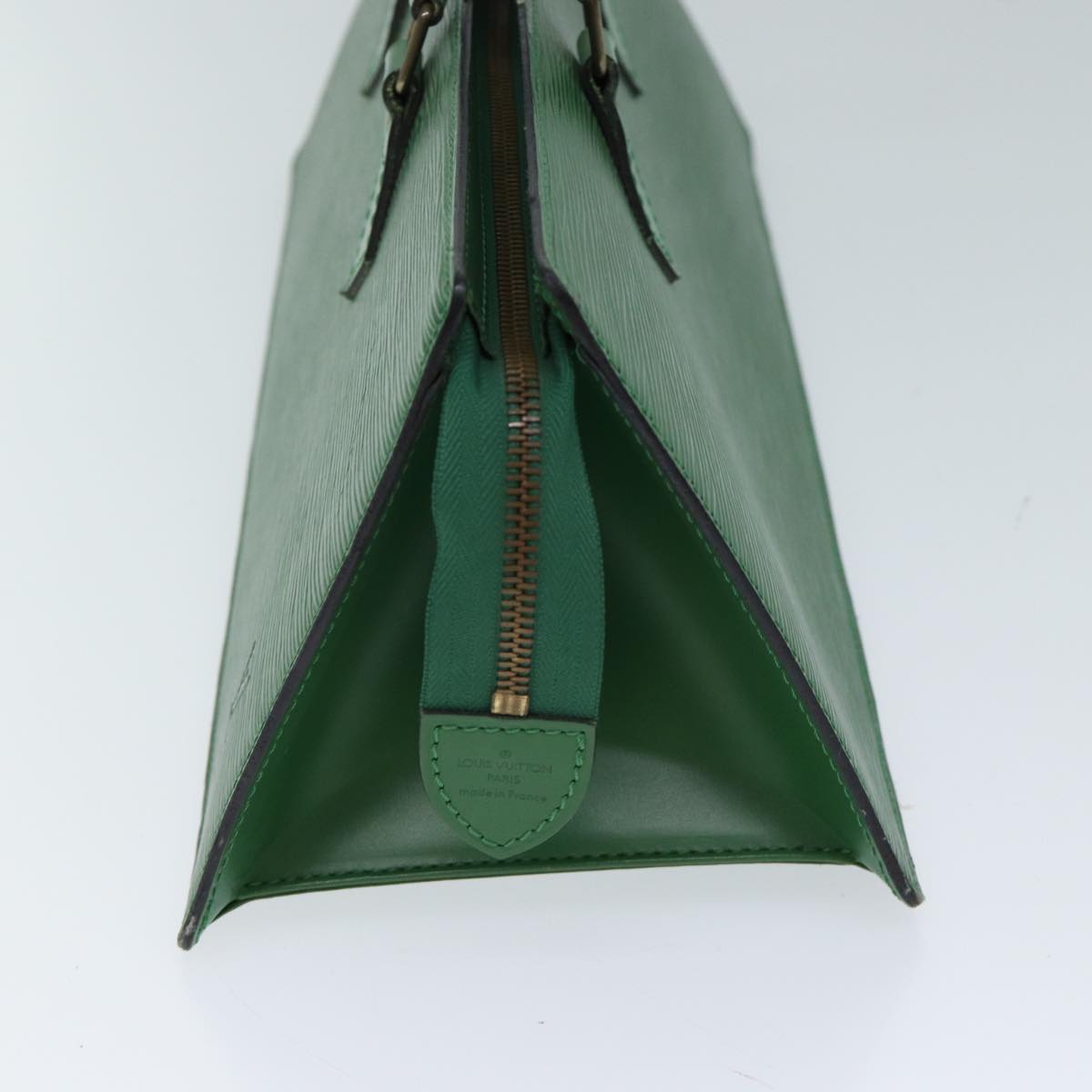 LOUIS VUITTON Epi Sac Triangle Hand Bag Green M52094 LV 71766