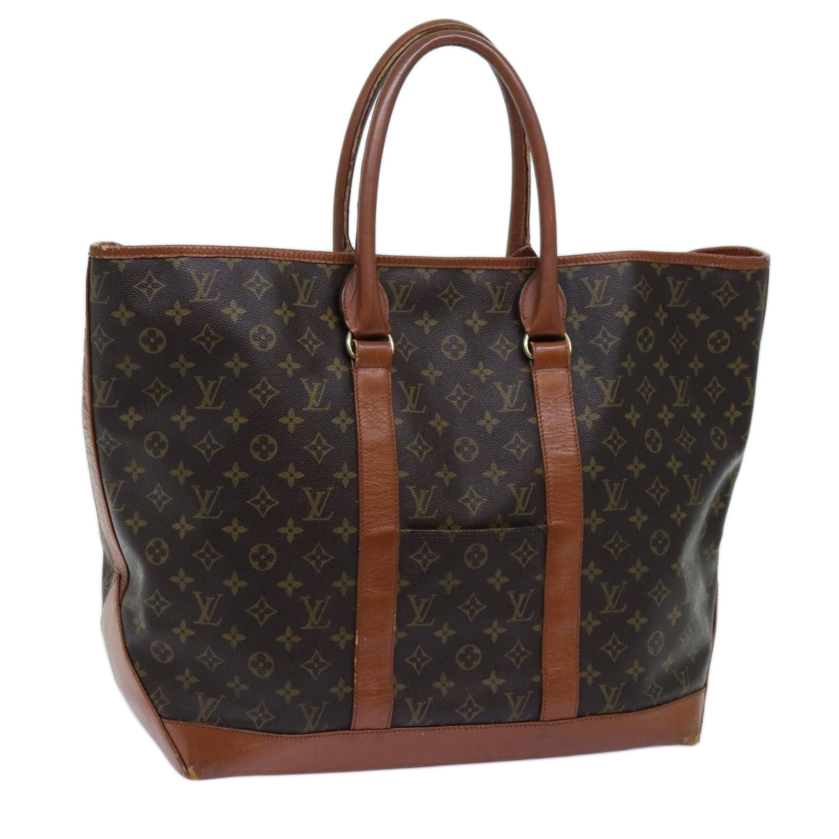 LOUIS VUITTON Monogram Sac Weekend GM Tote Bag M42420 LV 71770
