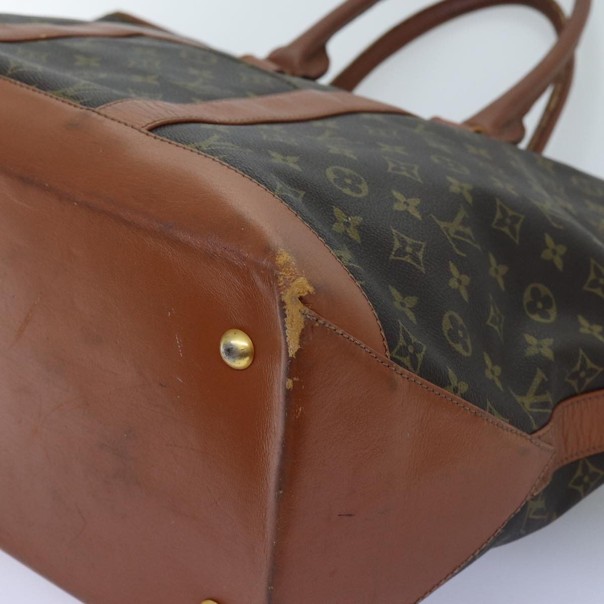 LOUIS VUITTON Monogram Sac Weekend GM Tote Bag M42420 LV 71770