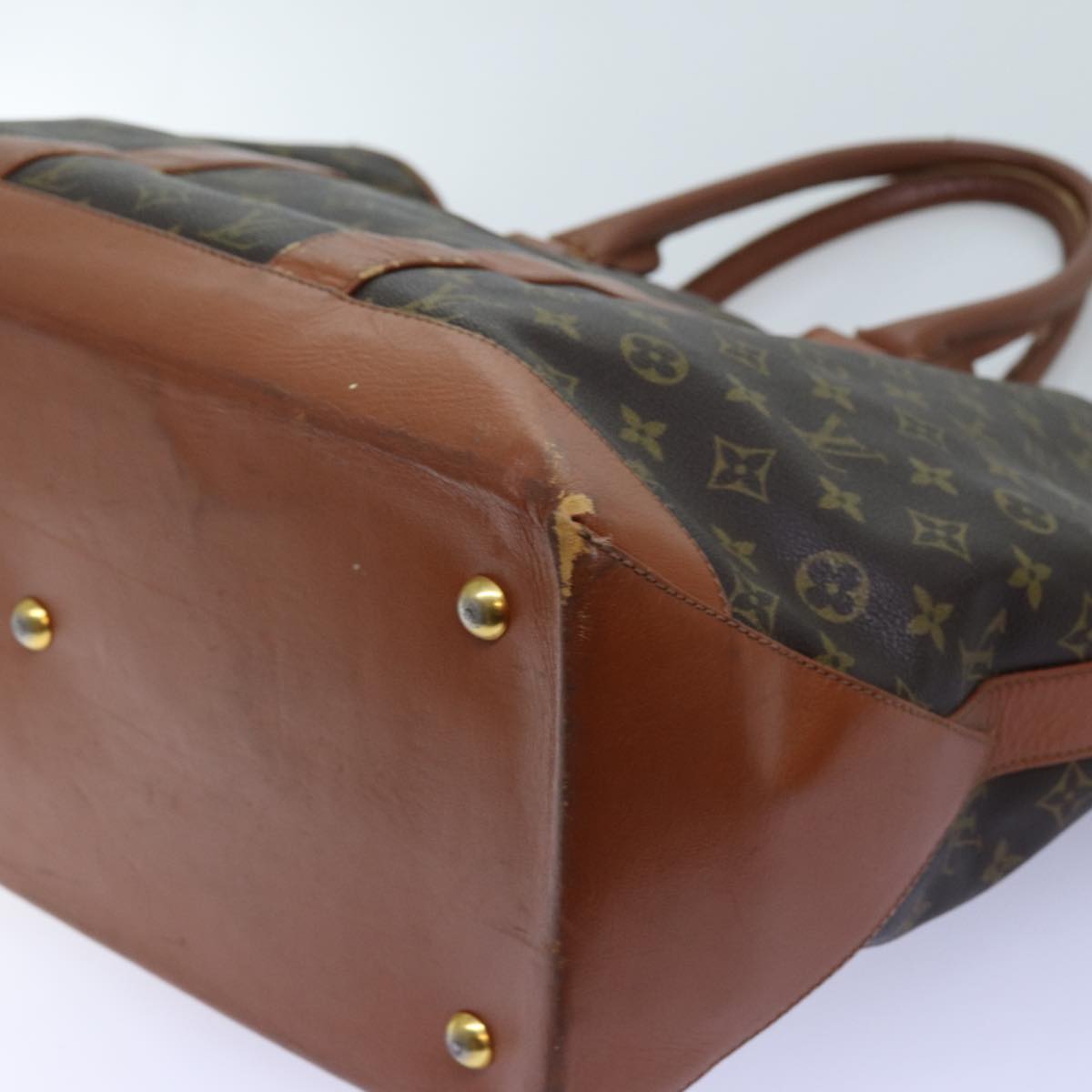 LOUIS VUITTON Monogram Sac Weekend GM Tote Bag M42420 LV 71770
