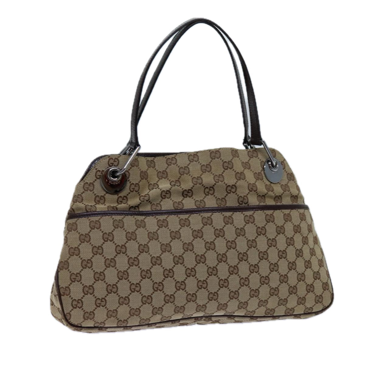 GUCCI GG Canvas Tote Bag Beige 121023 71785