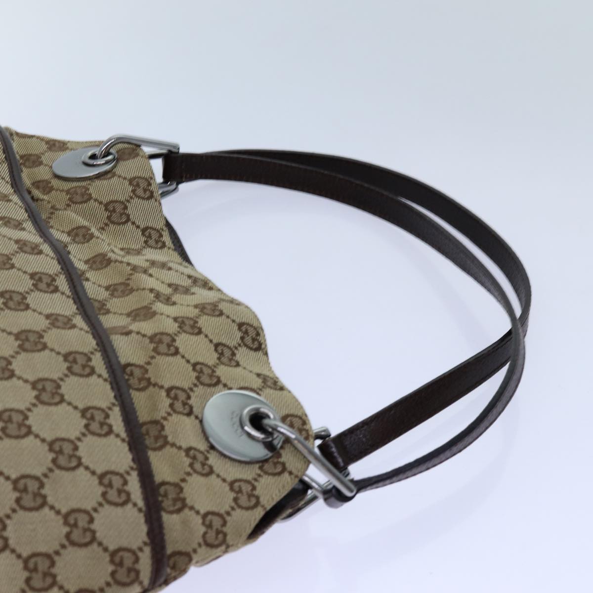 GUCCI GG Canvas Tote Bag Beige 121023 71785