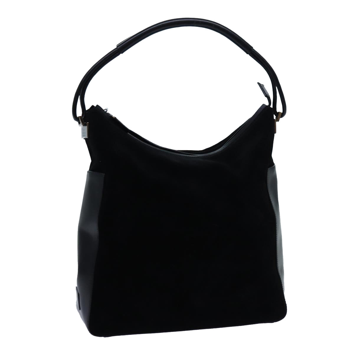 GUCCI Shoulder Bag Suede Black 001 3770 71787
